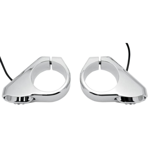 Joker Machine - Joker Machine LED Fork Mount Marker Lights - 41mm - Chrome - 05-49-2C