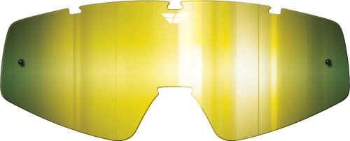 Fly Racing - Fly Racing Anti-Fog/Anti-Scratch Lexan Lens for Focus Youth Goggles - Gold Mirror/Yellow - MXG-30 LENS GLD/YEL