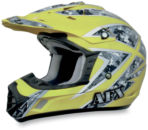 AFX - AFX FX-17 Camo Helmet - 0110-3026 - Hi-Vis Yellow Urban - Small