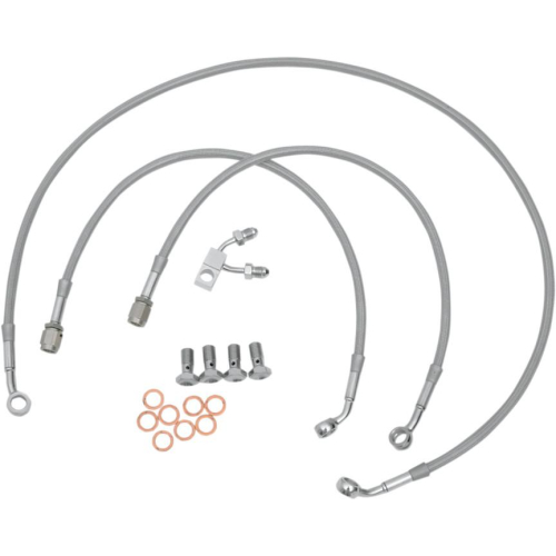 Goodridge - Goodridge Front OEM-Style DOT/TUV Brake Line Kit - Stock Length - HD92115-A