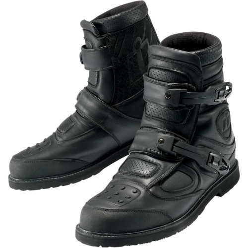 Icon - Icon Patrol Boots Buckle and Strap Kit - Black - 3430-0352
