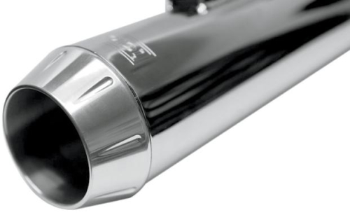 Bassani Manufacturing - Bassani Manufacturing End Cap for 4in. Quick Change Series Slip-On - Fluted - Polished - BE40J