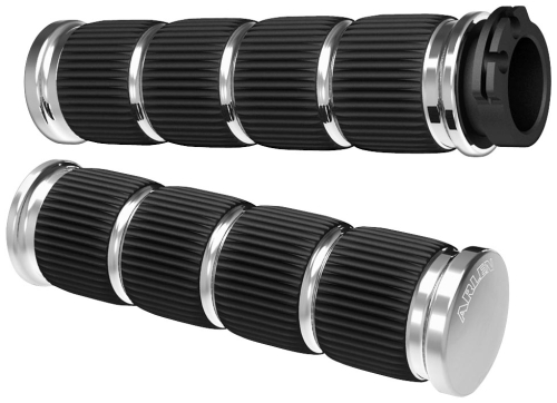 Arlen Ness - Arlen Ness Fusion Series Grips - Ring Leader - Chrome - 07-314