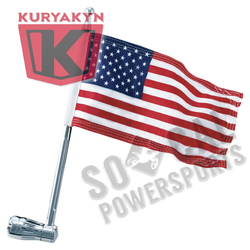 Kuryakyn - Kuryakyn Flag Pole and Holder for Luggage Racks - 4259