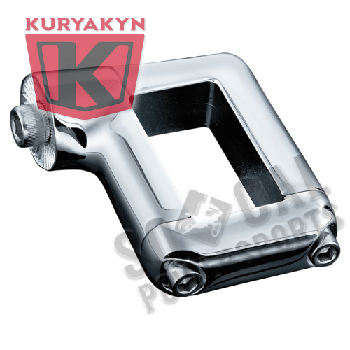 Kuryakyn - Kuryakyn Mount Clamps for Side Mount License Holders - Chrome - 3187