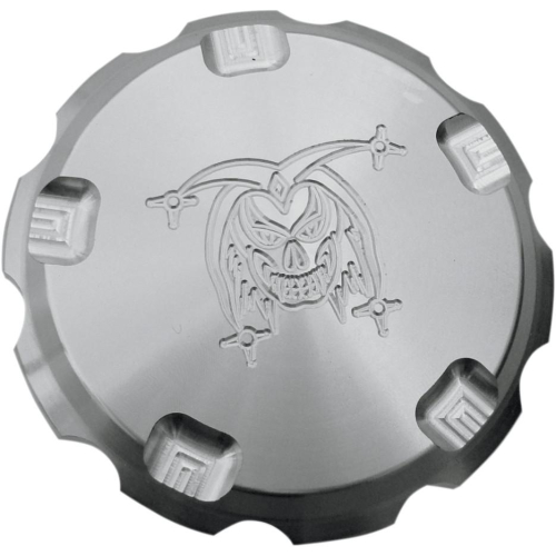 Joker Machine - Joker Machine Serrated Billet Gas Cap - Joker - Clear Anodized - 10-441S