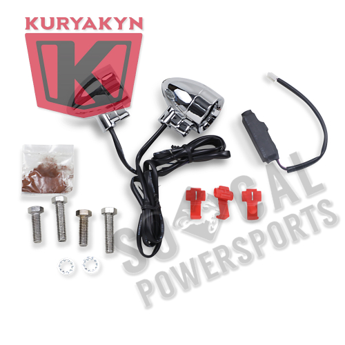 Kuryakyn - Kuryakyn Super-Bright LED Silver Bullets with 3/8in.-16 Hollow Mounting Bolt - Dual Circuit - Red - 1647