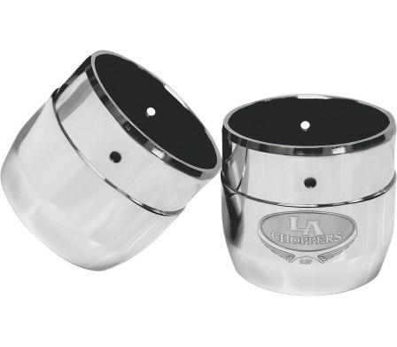 LA Choppers - LA Choppers LAC Style 4in. End Cap - Chrome - LA-1092-42