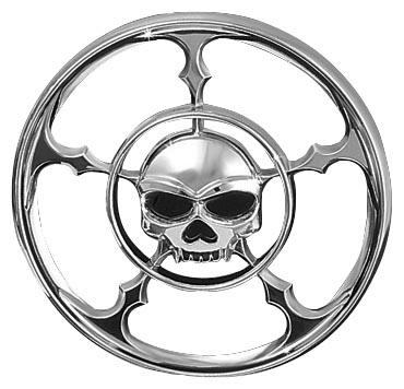 Kuryakyn - Kuryakyn Attitude Medallion - Zombie - Chrome - 3797