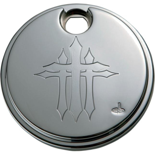 Carl Brouhard Designs - Carl Brouhard Designs Fuel Door - Cross Series - Chrome - CR-0005-C