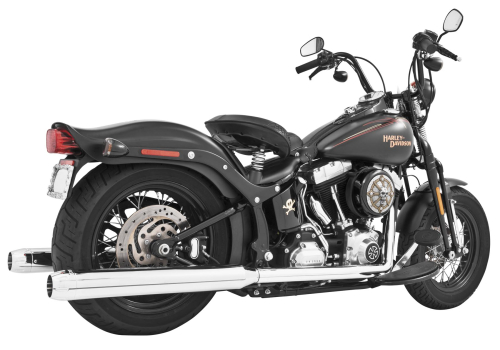 Freedom Performance - Freedom Performance 3 1/4in. Signature Slip-Ons - Chrome/Chrome Tips - HD00185