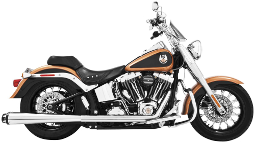Freedom Performance - Freedom Performance American Outlaw Dual Exhaust System - Chrome Body with Black Tip - HD00289