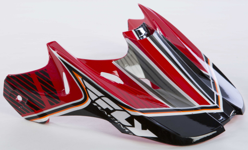 Fly Racing - Fly Racing Visor for Kinetic Pro 2012 Canard Replica Helmets - Red/Black - 73-3771