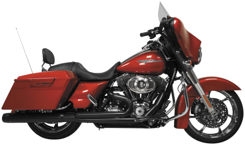 Rush Exhaust - Rush Exhaust Reaper 2:1 Stepped Header Full System - 2.50in. Baffle - Black - 8150S-250