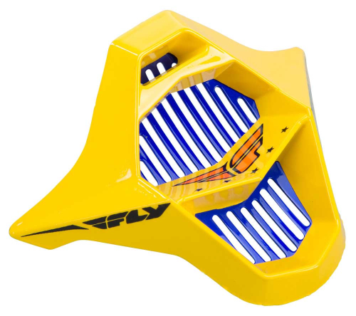Fly Racing - Fly Racing Mouthpiece for Kinetic Pro Helmets - Yellow Short Replica - 73-3772