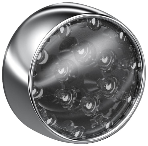 Kuryakyn - Kuryakyn LED Front Turn Signal Inserts - Bullet Style - Chrome Bezel/Smoke Lens - 5443