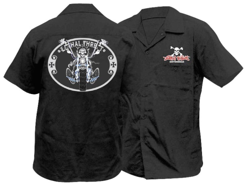 Lethal Threat - Lethal Threat Chopper Rider Work Shirt - FE50103XL - Black - X-Large