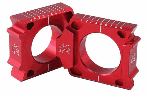 Hammerhead Designs - Hammerhead Designs Axle Blocks - Red - 04-0102-00-10