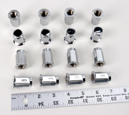 Douglas Wheel Tire - Douglas Wheel Tire Lug Nuts - 12mm - Flat - Chrome - 952-34K