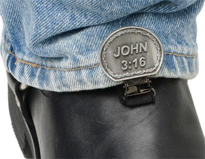 Ryder Clips - Ryder Clips Stirrup/Strap Boot Clip - John 3:16 - CNS-FC