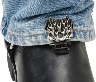 Ryder Clips - Ryder Clips Stirrup/Strap Boot Clip - Flames - FMS-FC