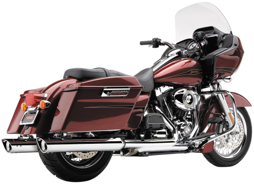 Cobra - Cobra 4in. Slip-Ons - Scalloped Billet Tips - Chrome - 6204