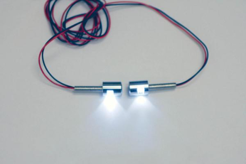 Custom Dynamics - Custom Dynamics LED License Plate Tag Bolts with White LEDs - Polished - TB01C