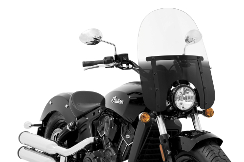 Memphis Shades - Memphis Shades Memphis Slim Windshield (7in. Cutout) - 17in. - Night Shades - MEB4211