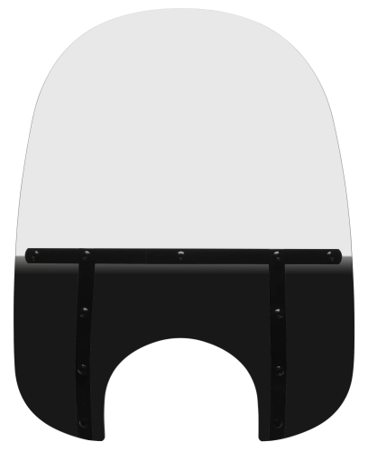 Memphis Shades - Memphis Shades Memphis Fats Windshield (9in. Cutout) - 21in. - Night Shades - MEB3811