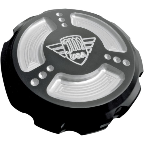 Joker Machine - Joker Machine Serrated Billet Gas Cap - JM USA - Black Anodized - 10-440B