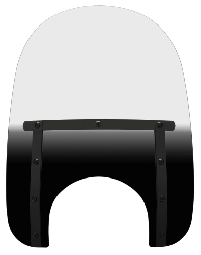 Memphis Shades - Memphis Shades Memphis Slim Windshield (9in. Cutout) - 17in. - Night Shades - MEB4221