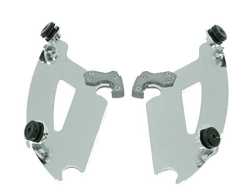 Memphis Shades - Memphis Shades Plates-Only Kit for Bullet Fairing - Polished - MEK1841