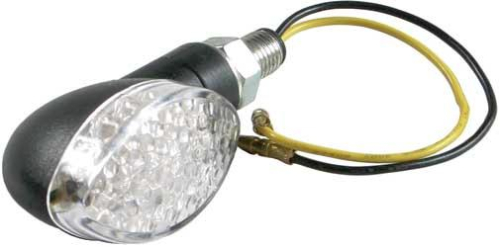 DMP - DMP LED Marker Lights - 8 LED - Carbon Mid Oval Body - Clear Lens - 900-0093