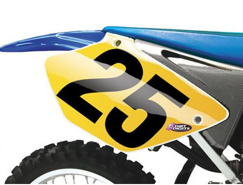 Dirt Digits - Dirt Digits Super X Competition Stick-On 8in. White Number - 0 - SX83W-0