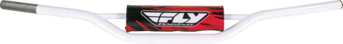 Fly Racing - Fly Racing 1010 Carbon Steel Handlebar - Mini - White - MOT-110X-PC-W