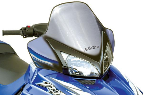 Powermadd - Powermadd Cobra Windshield - 15in. - Chrome/Black - 14422