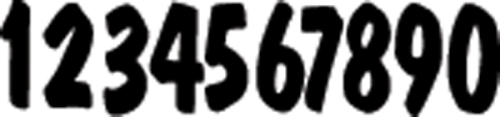 Dirt Digits - Dirt Digits Pro Lite Competition Stick-On 5in. Black Number - 0 - PL53B-0
