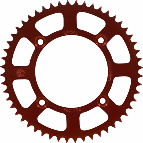 Moose Racing - Moose Racing Aluminum Rear Sprocket - Red - 52T - M3025-52R