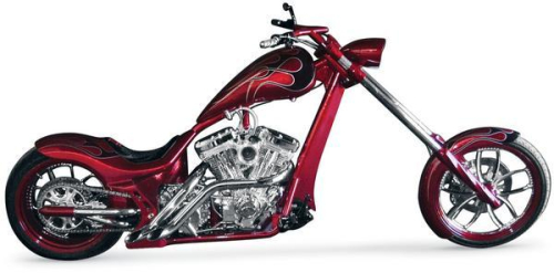 LA Choppers - LA Choppers 187R Custom Exhaust - Slash-Cut Tips - Chrome - 280264