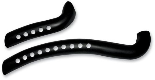 Bassani Manufacturing - Bassani Manufacturing Heat Shields for Radial Sweepers Exhaust System - Black with Holes - HS-XL-FF12BH