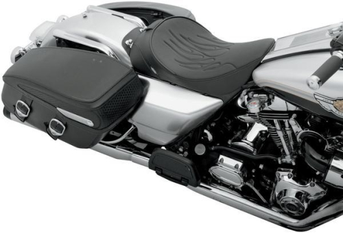 Drag Specialties - Drag Specialties Solo Front Seat - Flame Stitch - 0801-0494