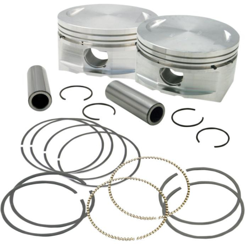 S&S Cycle - S&S Cycle Forged Piston Kit for 95ci. Big Bore Kit - Standard Bore 3 7/8in. - .020in. Oversized - 92-1202