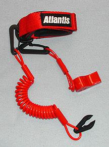 Atlantis - Atlantis Pro Floating Lanyard with Whistle - Red - A2099PFW