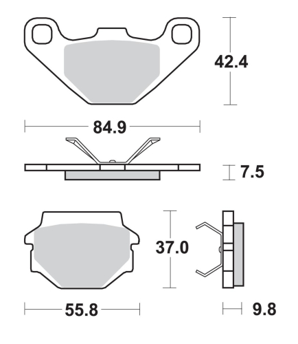 SBS - SBS RS Sintered Brake Pads - 762RS