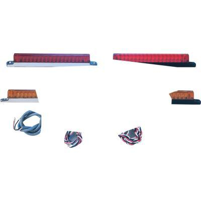 Signal Dynamics - Signal Dynamics Back Off Universal LED Light Bar - 3 1/4in - Chrome Base - Red Lens - 2043