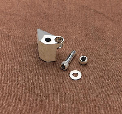 Drag Specialties - Drag Specialties Chrome Billet Right Side Mirror Adapter - 60-0168-BC114