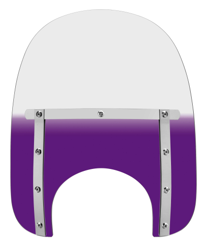 Memphis Shades - Memphis Shades Memphis Slim Windshield (9in. Cutout) - 15in. - Gradient Purple - MEM4124