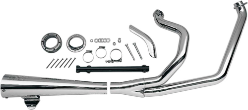 SuperTrapp - SuperTrapp 2-Into-1 High-Exit Megaphone System - Chrome - 828-77470
