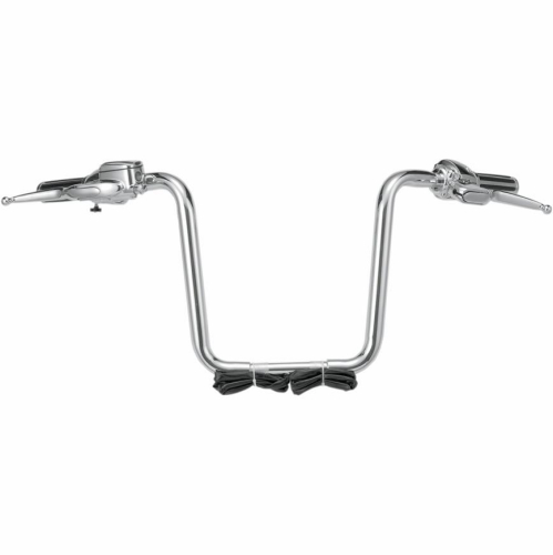 Paughco - Paughco 1-1/4in. Preassembled Standard Ape Hanger Handlebar Kit - 14in. - Chrome - 183015