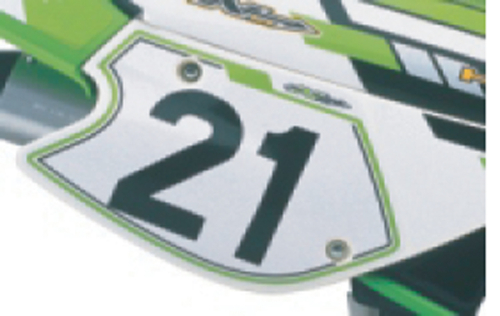 N-Style - N-Style Pros 4 Stick-On Number - 5in. - No.2 - White - NIIII-2W